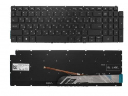 Клавиатура для ноутбука Dell Inspiron 15 5593 черная с подсветкой