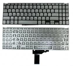 Клавиатура для ноутбука Asus Vivobook F509U, X509FA, X515JA, Серебристая