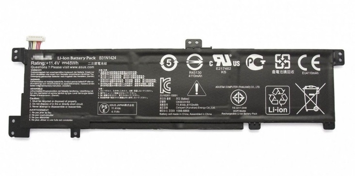 Аккумулятор батарея для ноутбука Asus B31N1424