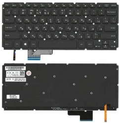 Клавиатура для ноутбука Dell XPS 14R черная с подсветкой