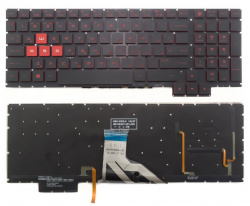 Клавиатура для ноутбука HP Omen 15-ce черная с подсветкой