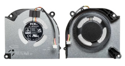 Вентилятор (кулер) для ноутбука Hasee, Gigabyte (DFSCL12E16486S-FQK5) 12V 4pin, CPU