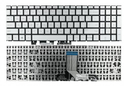 Клавиатура для ноутбука HP Pavilion 15-eh, 15-fc, 17-cn, серебристая