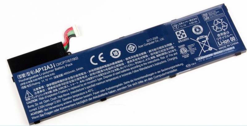 Аккумулятор для ноутбука и планшета Acer AP12A3i, AP12A4i M3-581TG 4850mAh