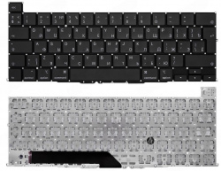 Клавиатура для ноутбука Apple MacBook Pro 16" Retina A2141 Late 2019, черная большой Enter