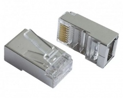 Интернет коннектор разьем B&P RJ45 5E 8P8C железный - 100шт