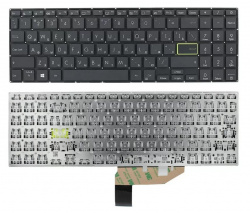 Клавиатура для ноутбука Asus VivoBook 15 K513E, X513EA, чёрная без рамки