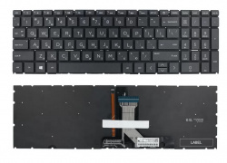 Клавиатура для ноутбука HP Pavilion 15-eh, 15-fc, 17-cn, серая с подсветкой