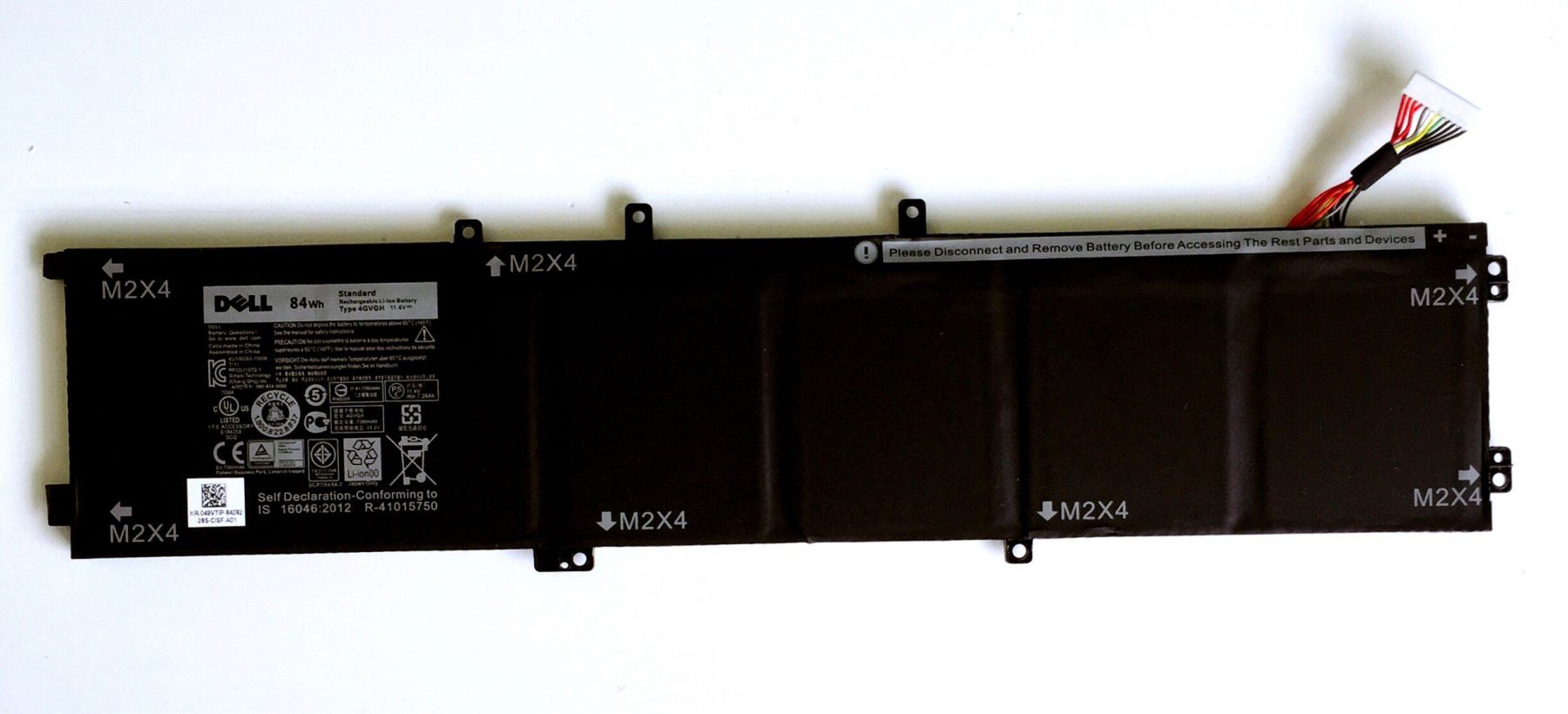 Аккумулятор для ноутбука Dell XPS 15-9550, 1P6KD, 4GVGH 7260mAh (Premium)