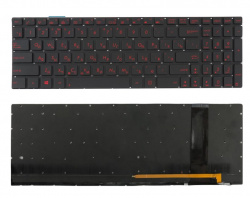 Клавиатура для ноутбука Asus G56, N56, N76, G550 с подсветкой