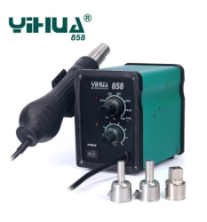 Паяльный фен YIHUA 858 с набором насадок