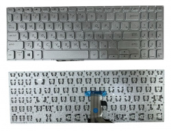 Клавиатура для ноутбука Asus Vivobook S15 S530, X530, серебристая без рамки