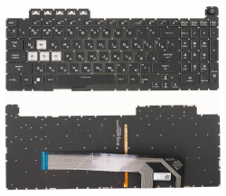 Клавиатура для ноутбука Asus Tuf Gaming F15 FX506 с RGB подсветкой, F2 звук
