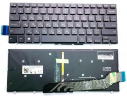 Клавиатура для ноутбука Dell 13-5368, 13-5378 черная с подсветкой